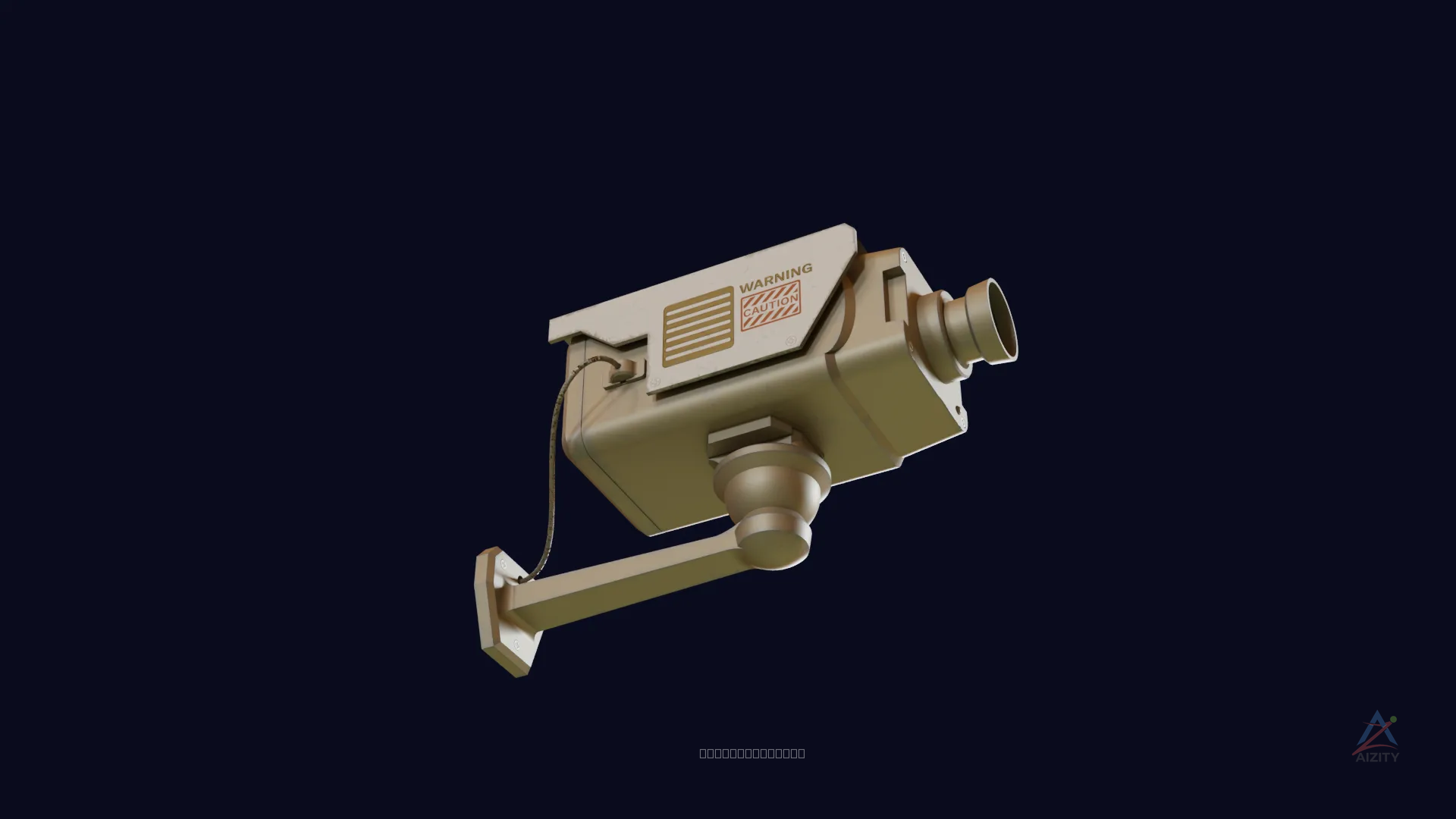 Smart Home Security Camera 3D Model - View 7