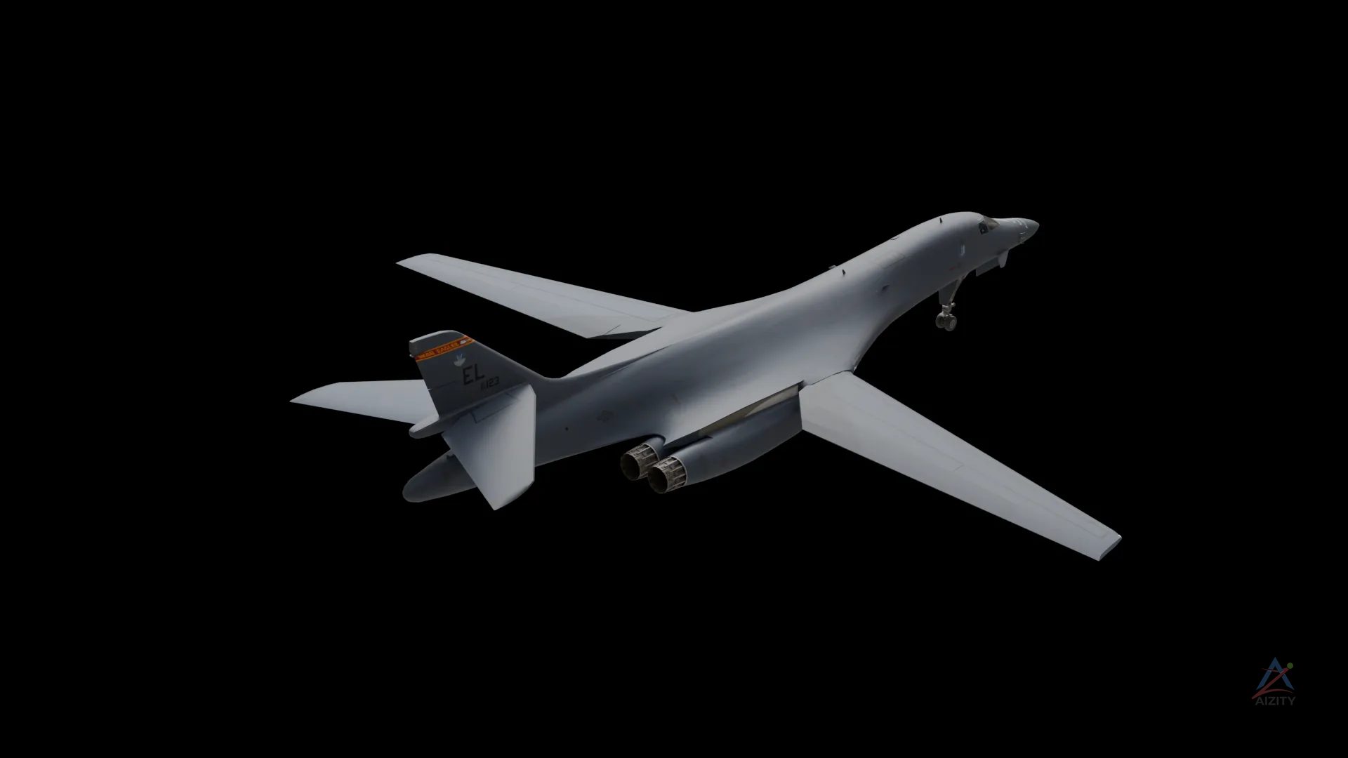 B-1 Lancer – 3D Model - View 2