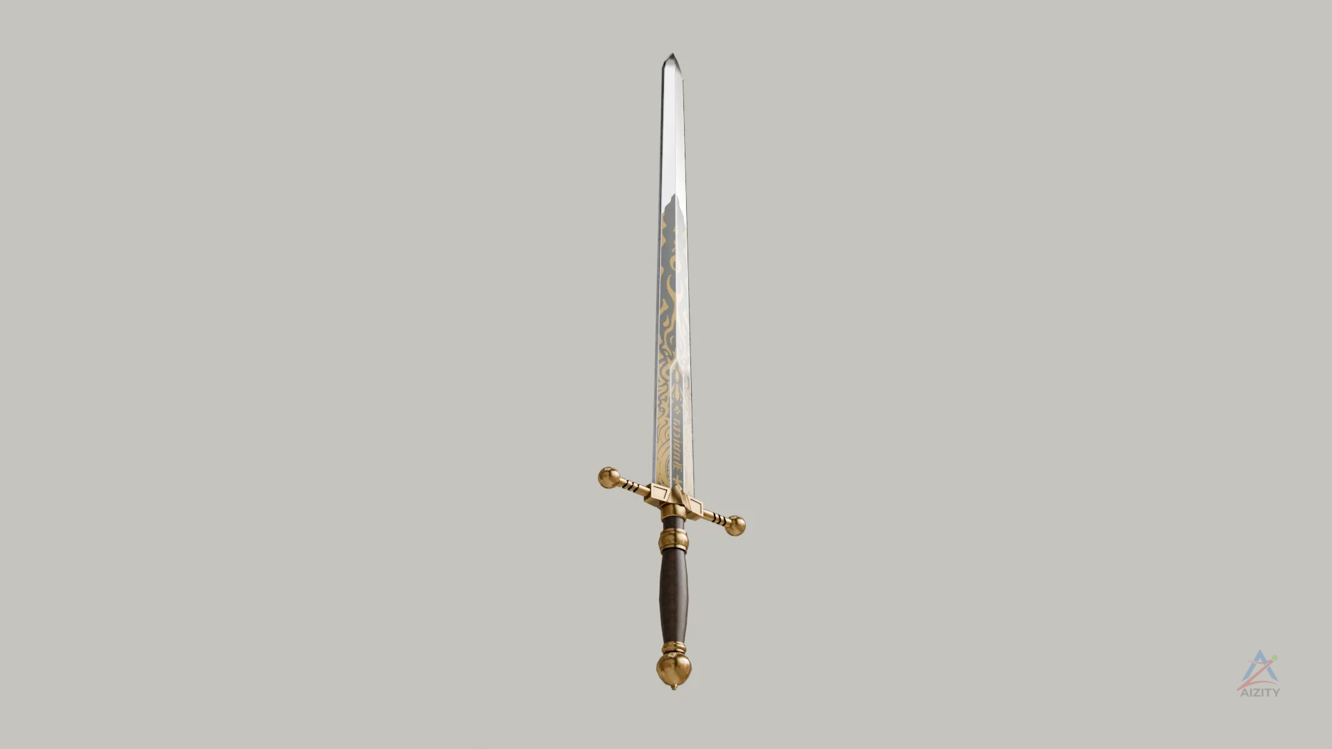 Chevalier Sword – 3D Model - View 2