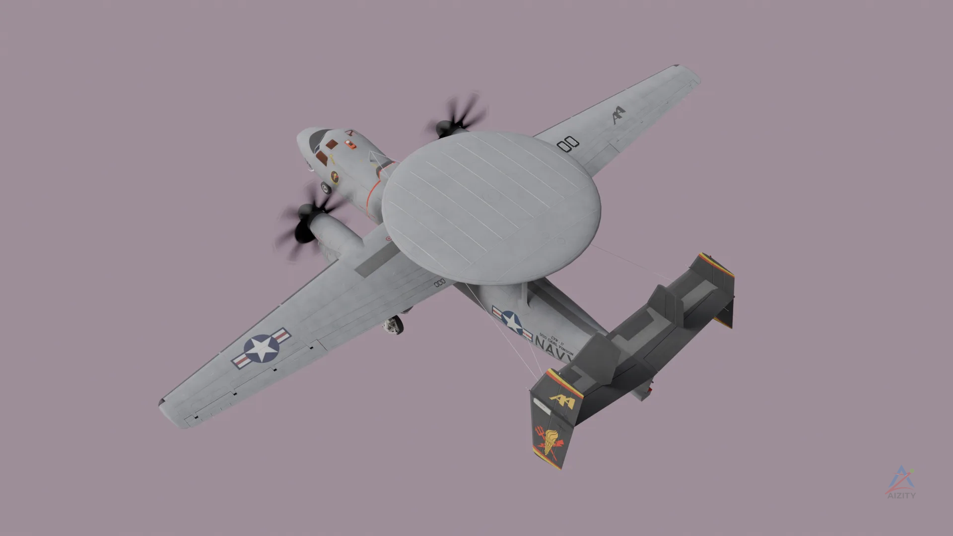 E-2D Advanced Hawkeye – 3D Model - View 3