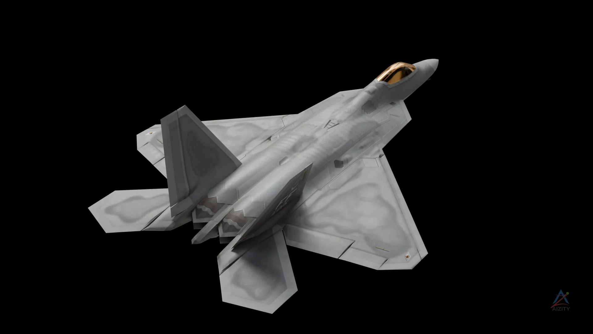F-22 Raptor – 3D Model - View 2
