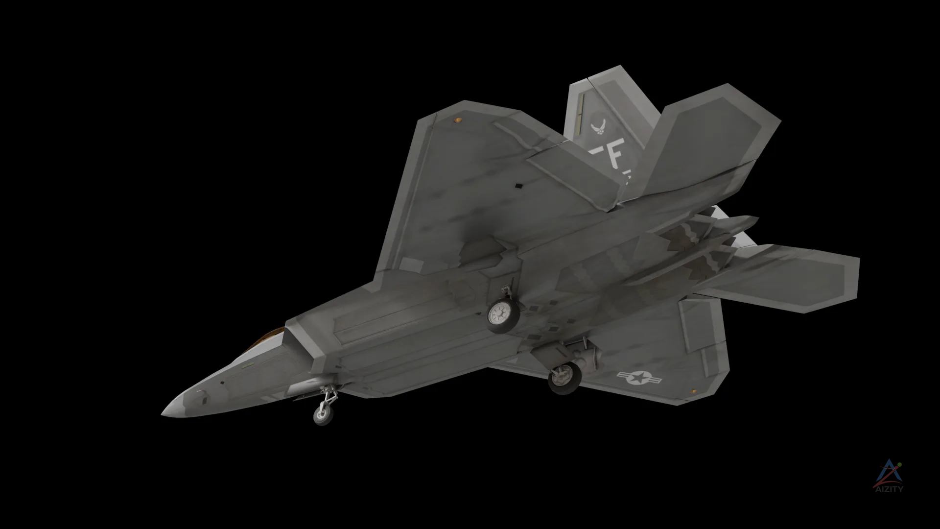F-22 Raptor – 3D Model - View 3
