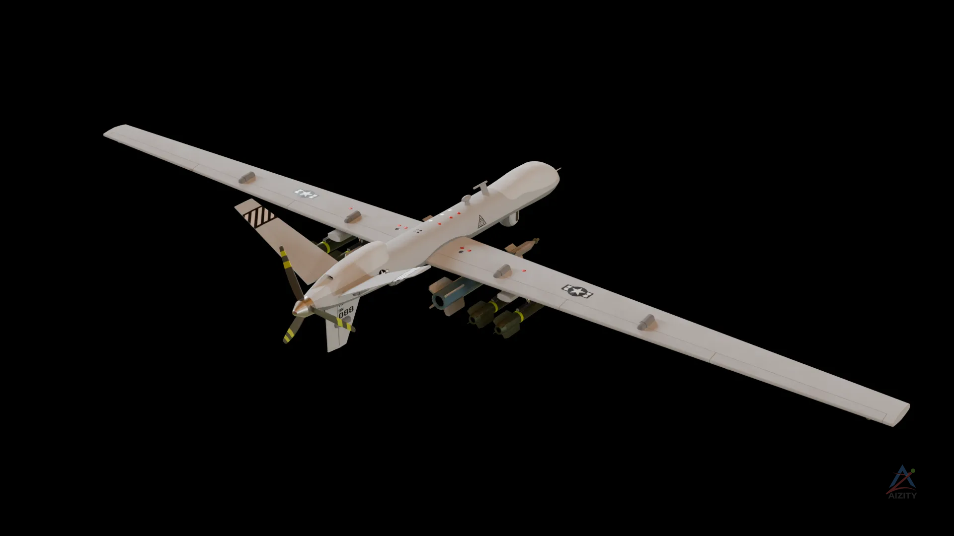 MQ-9 Reaper – 3D Model - View 2