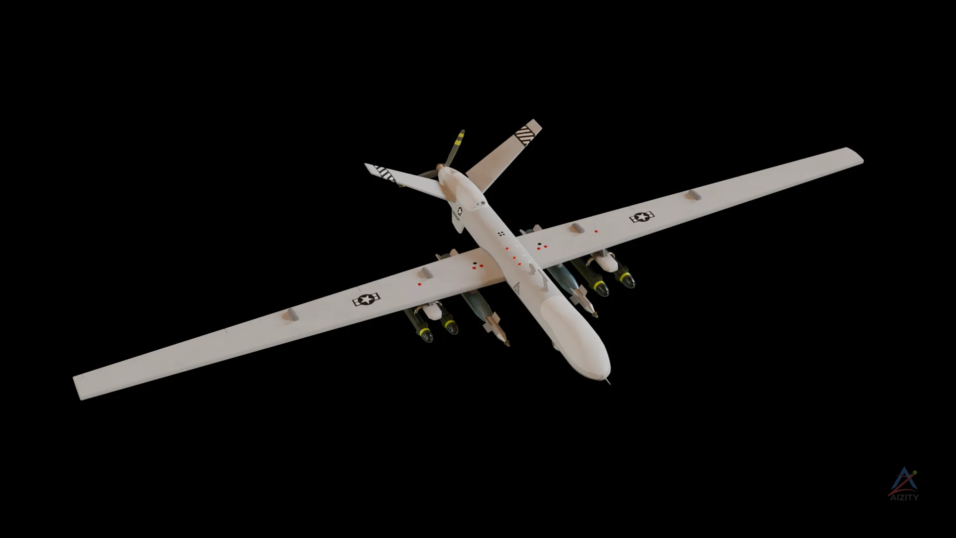 MQ-9 Reaper – 3D Model - View 3