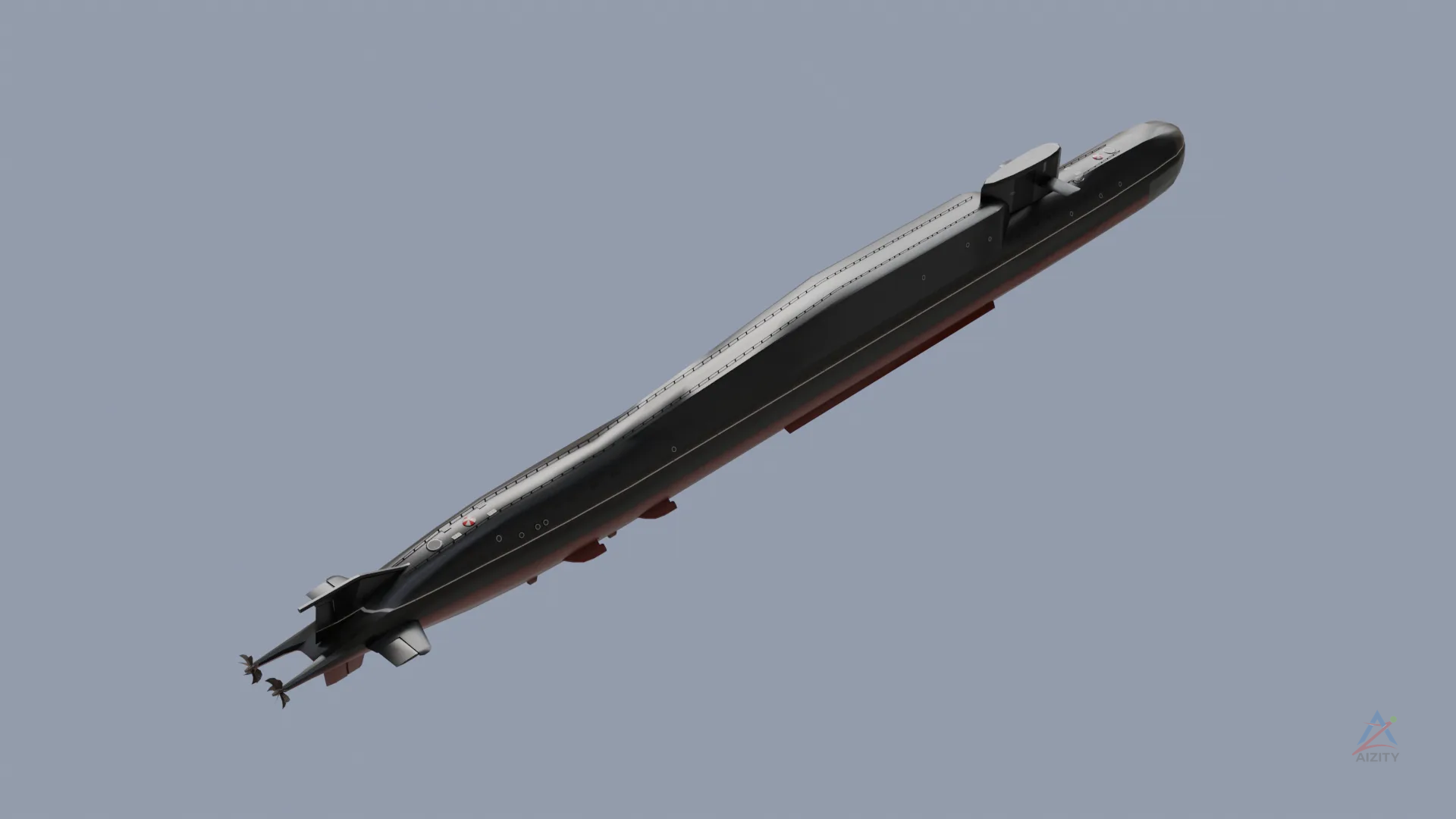 The Delta IV-class submarine - 3D model - View 3