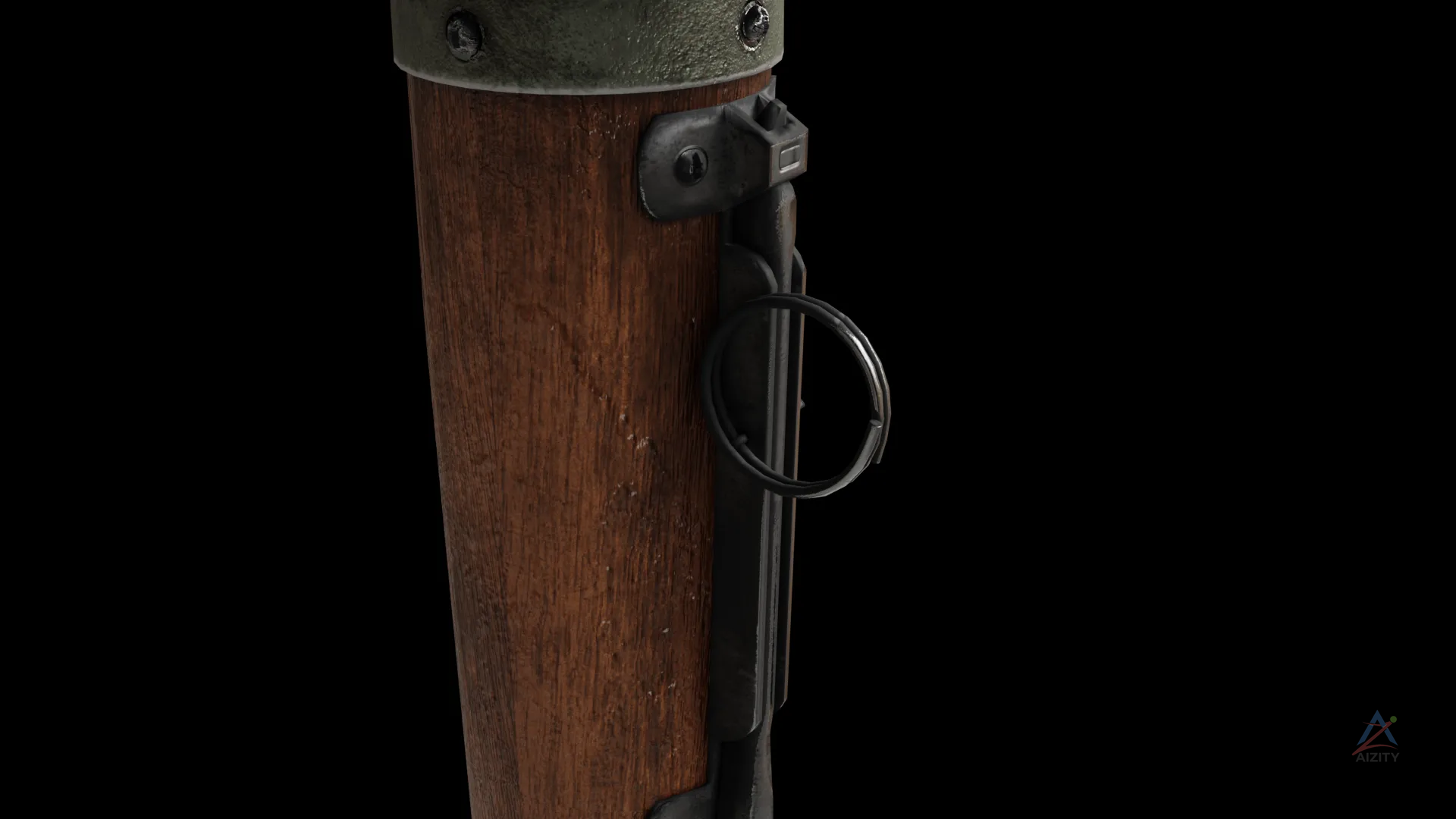 WWII M24 Stick Grenade – High-Quality 3D Model (4K Textures) - View 3