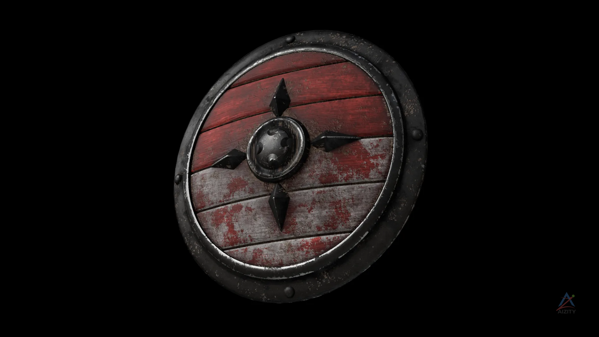 Ancient Shield – Game-Ready 3D Model (4K Textures)