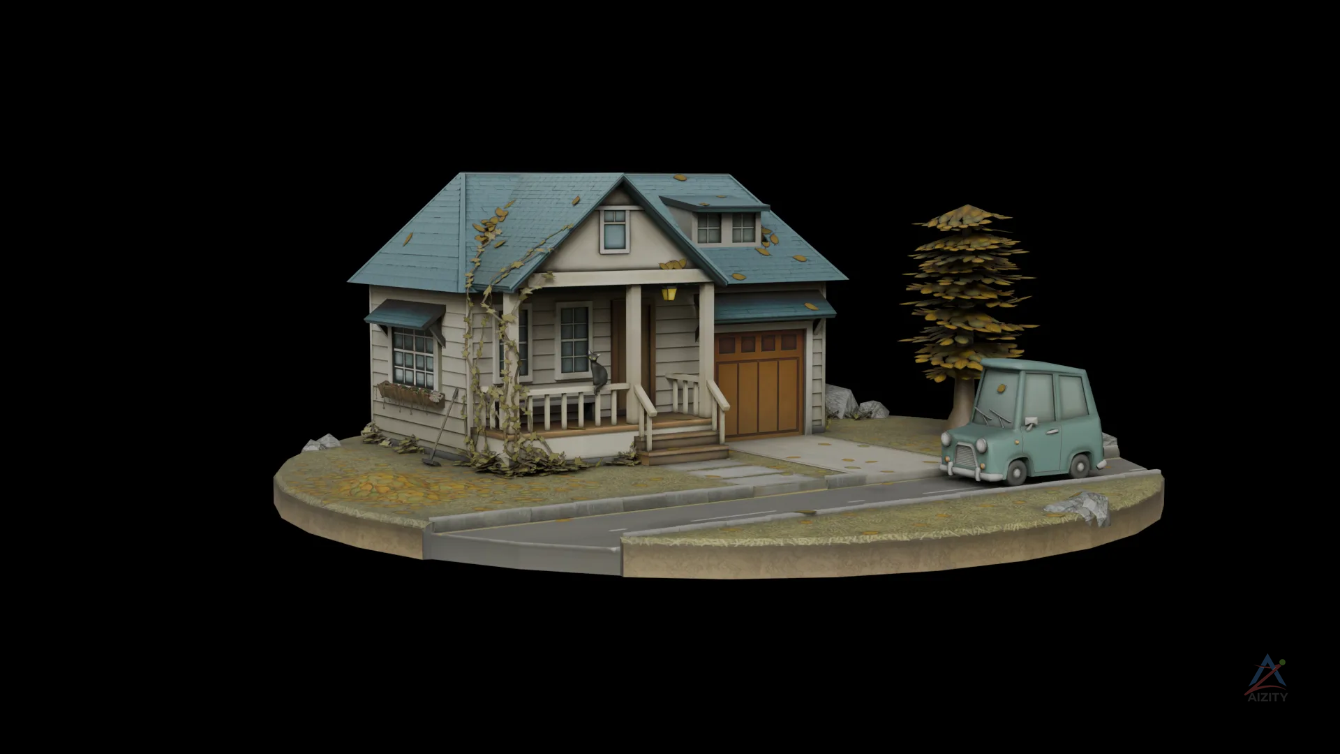 Low Poly Hose 3D Model