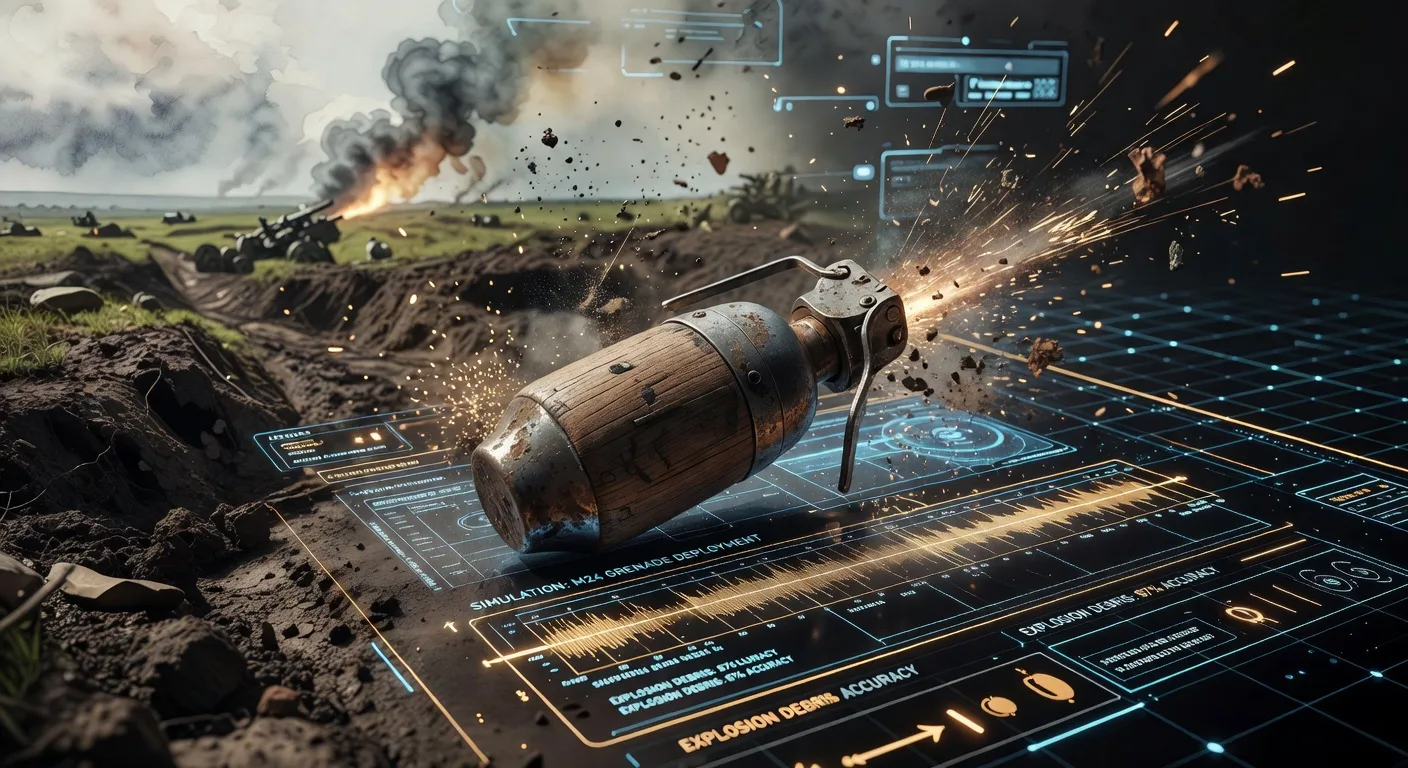 Authentic WWII M24 Grenade for War-Themed Digital Experiences