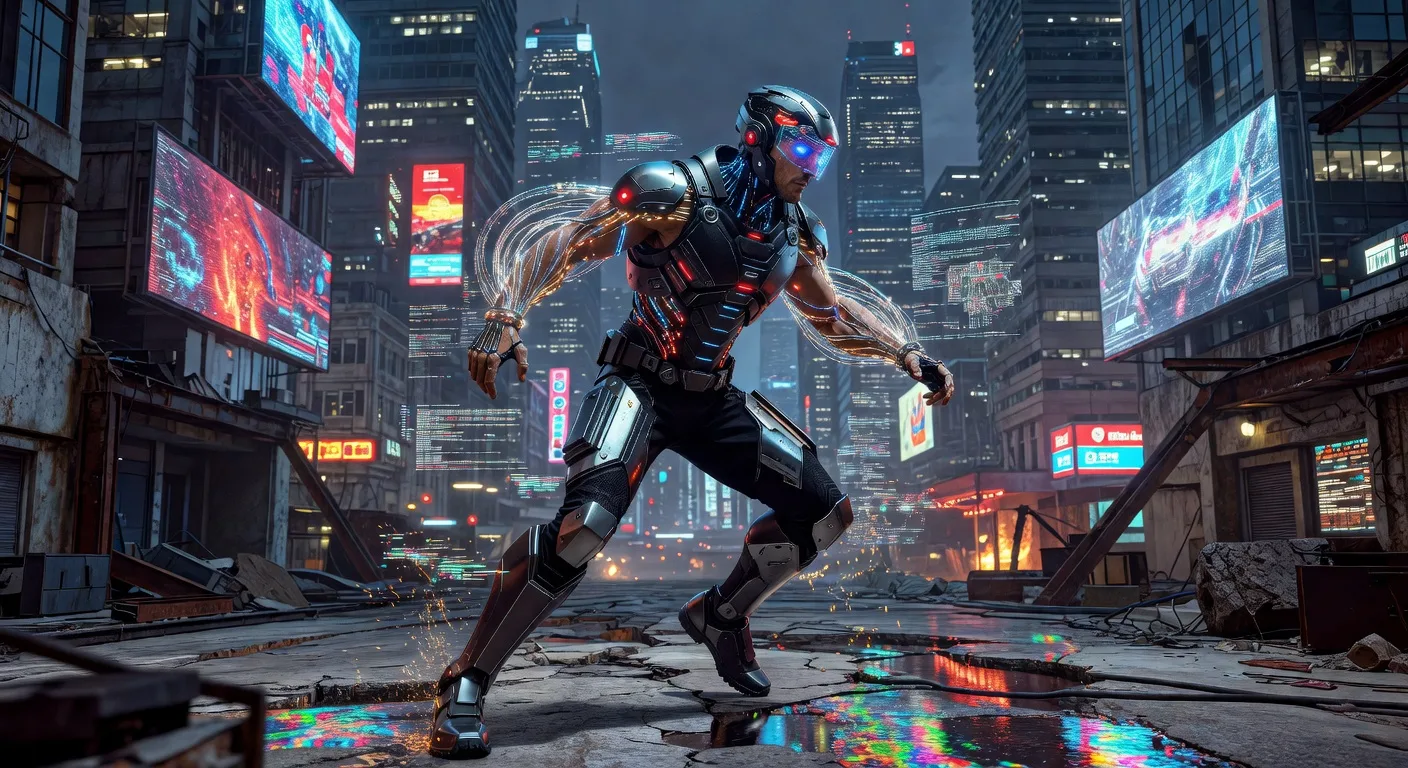 Cyberpunk Storytelling: Harnessing Cyber Male Character 3D Model