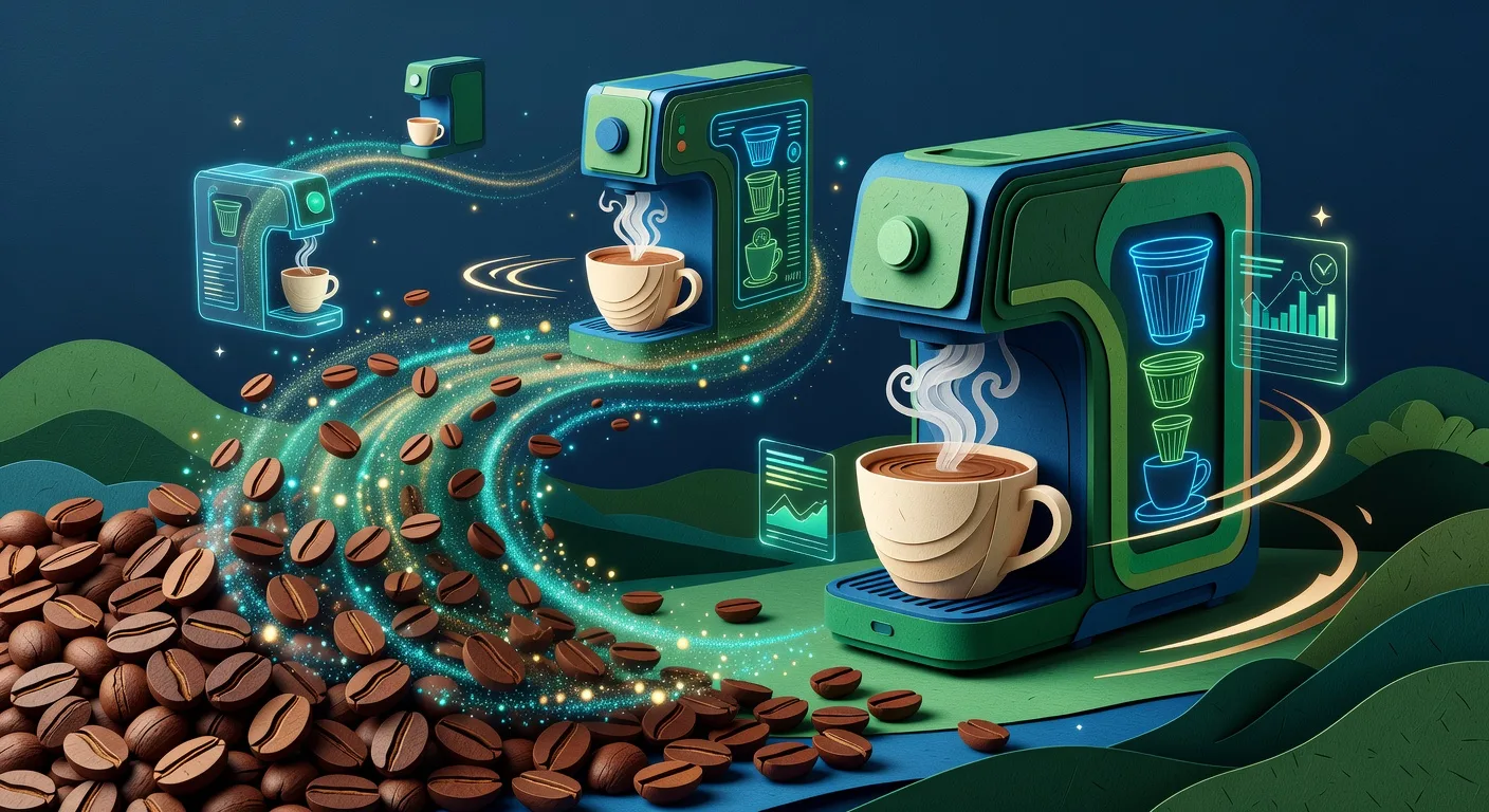 Futuristic Coffee Maker Transformation