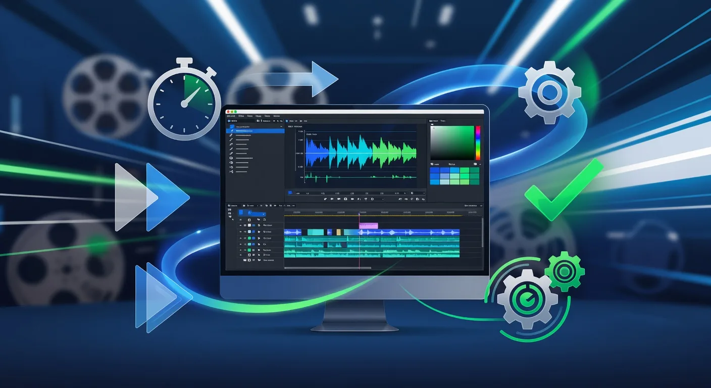 Video Editing Workflow Illustration
