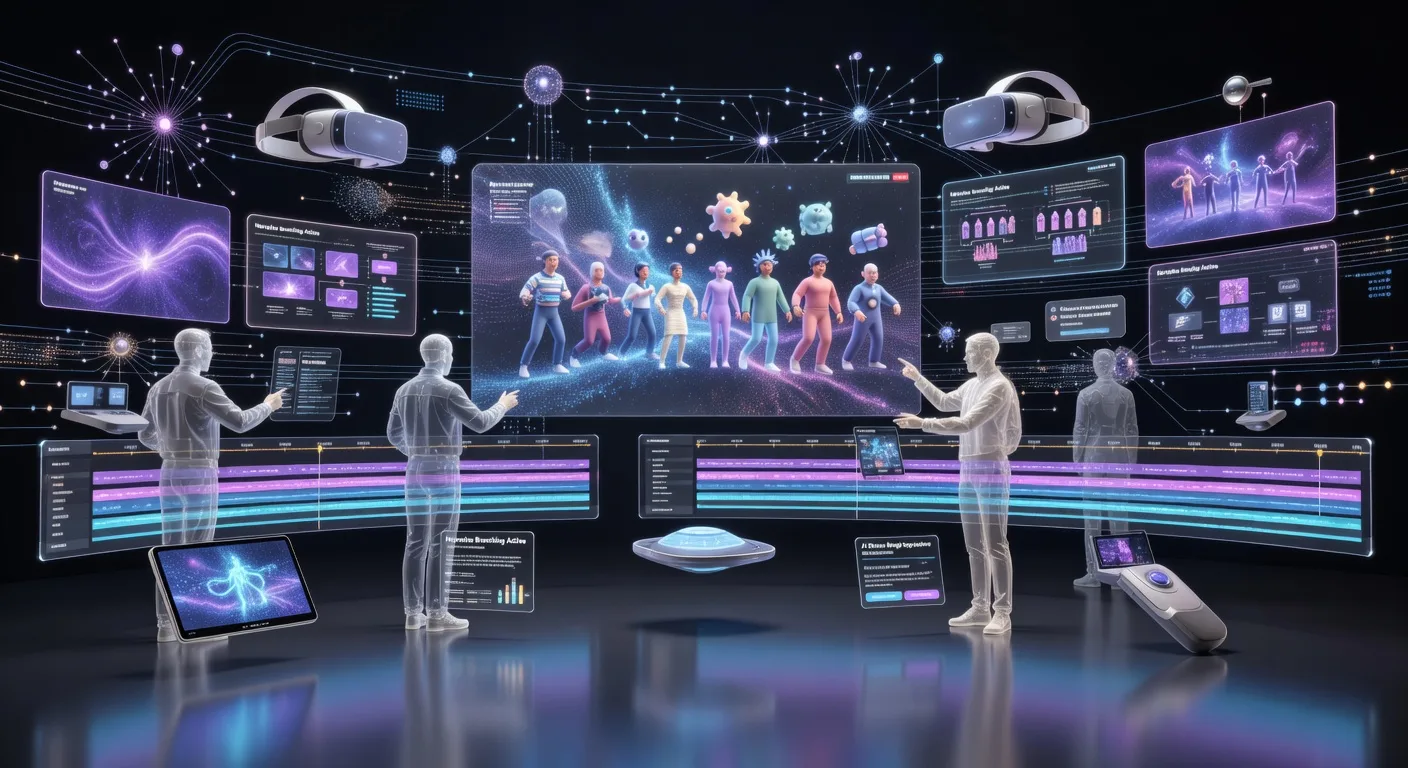 Futuristic Animation Studio Workspace