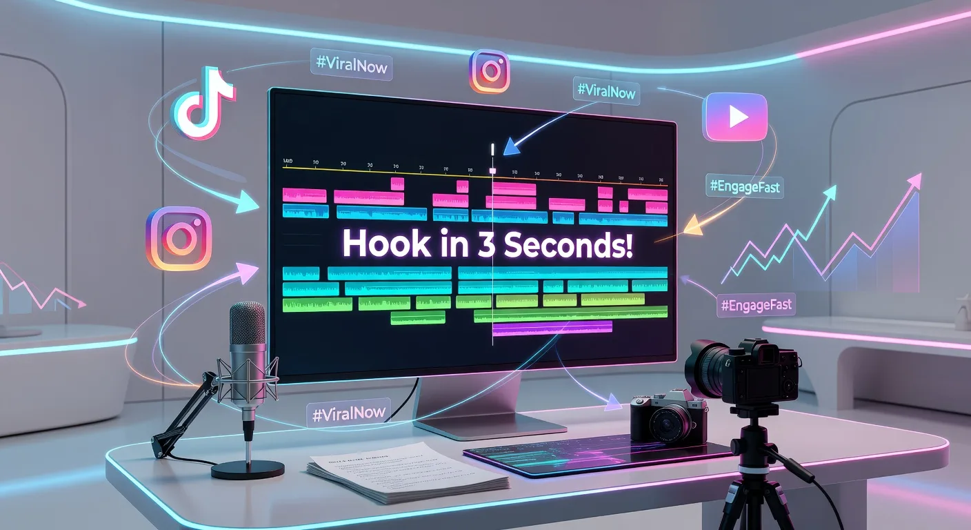 Modern Video Editing Workspace