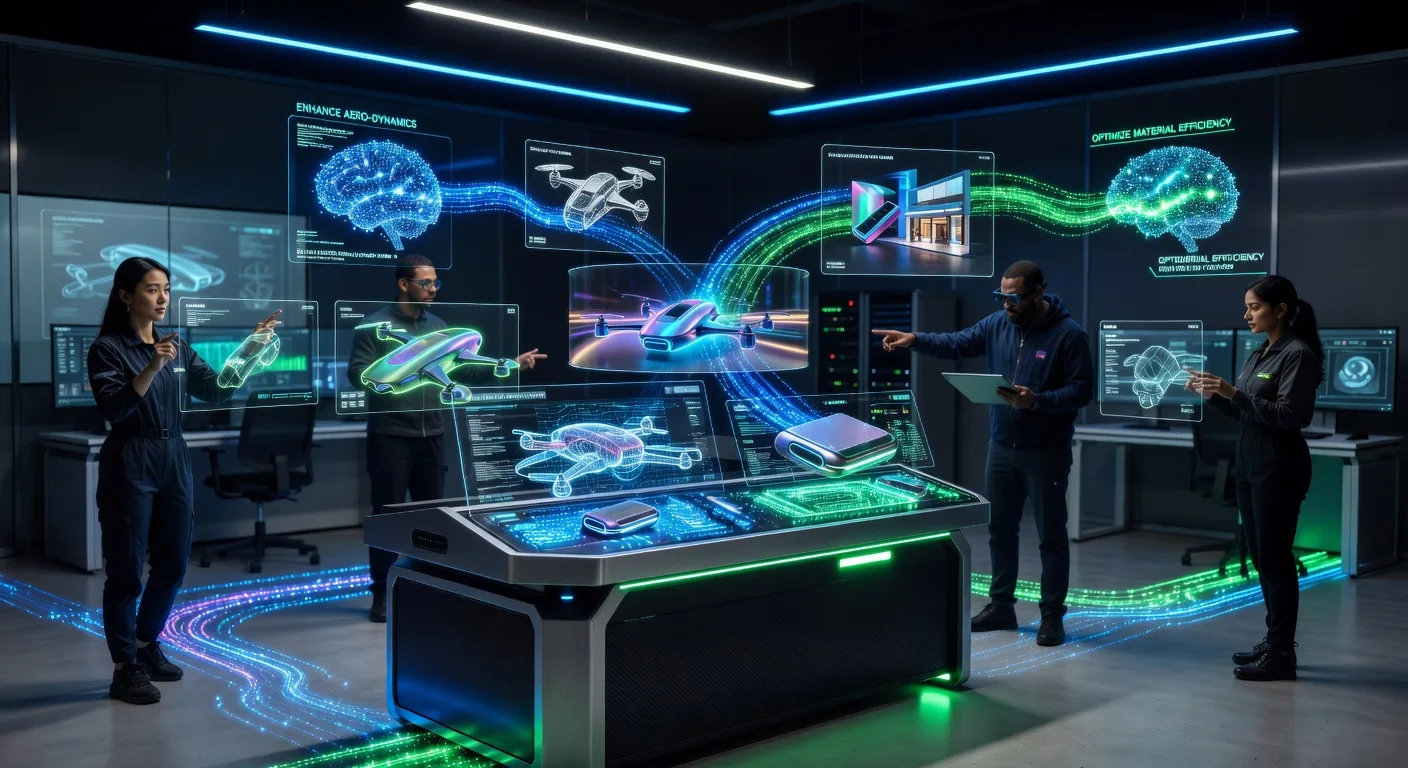 Futuristic AI 3D Modeling Studio